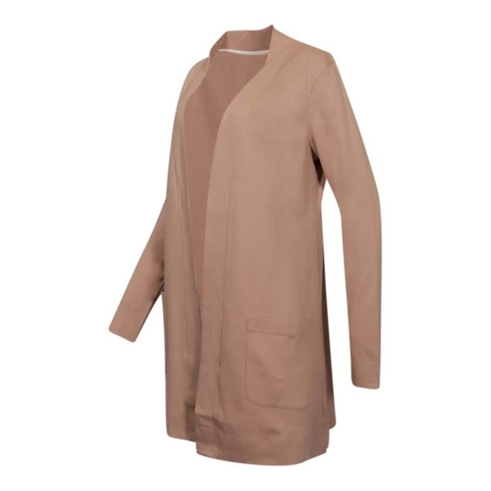 New Issac Mizari Women's Long Sleeve Cardigan Tan​ - Picture 2 of 4